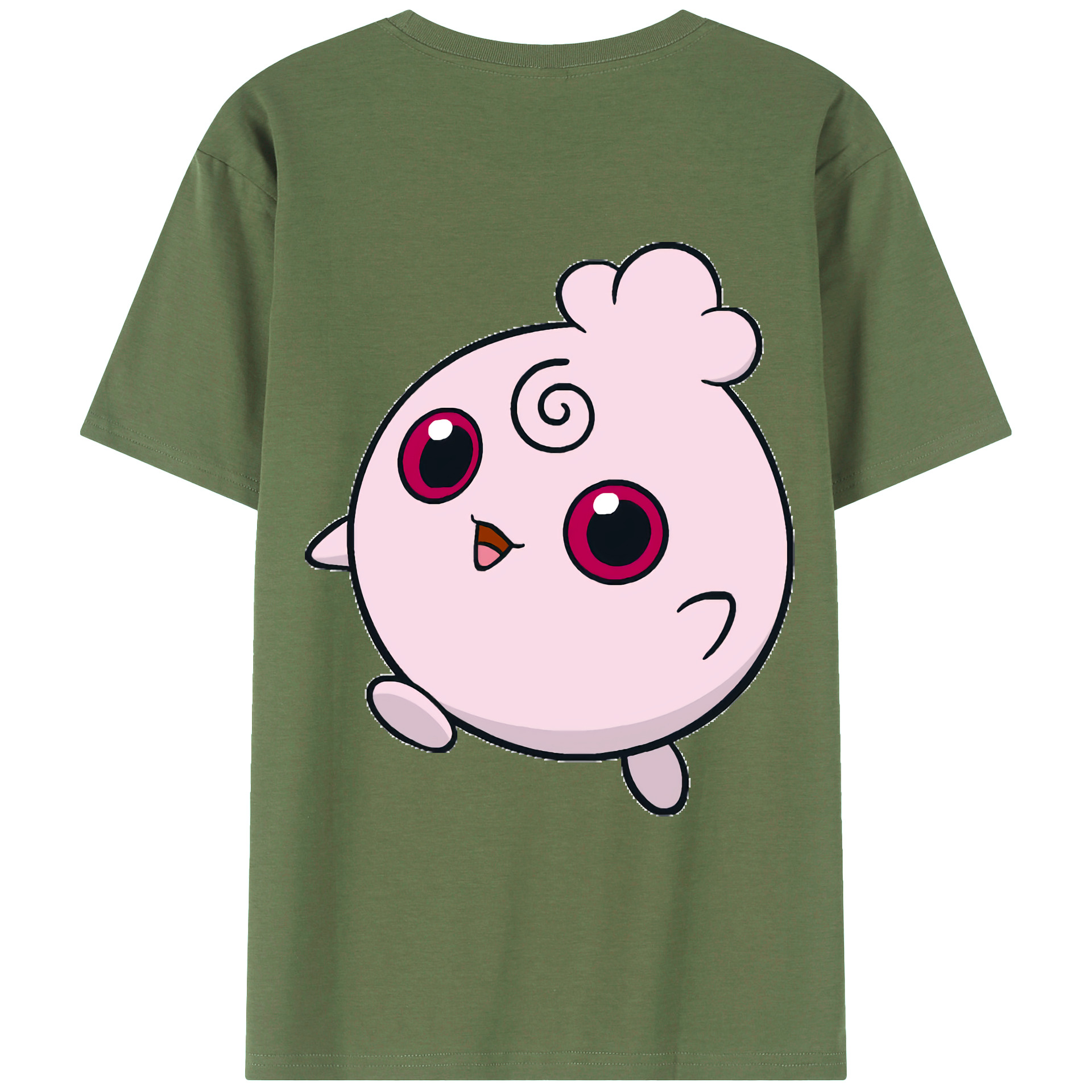 （画像用） ポケットモンスター Pokémon 綿100％ メンズ半袖Tシャツ（バックプリント） 通気性